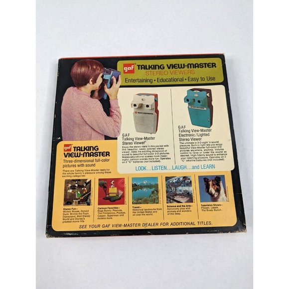 Talking View-Master GAF Huckleberry Finn Mark Twain Movies 3 Reel Set AVB343 VTG - Picture 5 of 11